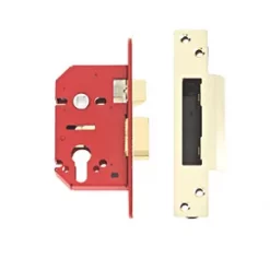 Union Brass Euro Profile Mortice Lock 68mm Case - 45mm Backset