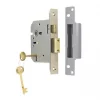 ERA 5 Lever Satin Nickel 5-Lever Mortice Sashlock 76mm Case - 56mm Backset