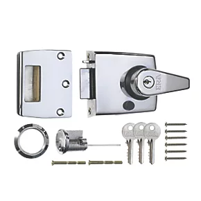 ERA 183-37-1 Double Locking Night Latch Polished Chrome 40mm Backset 3 ERA 183-37-1 Double Locking Night Latch Polished Chrome 40mm Backset